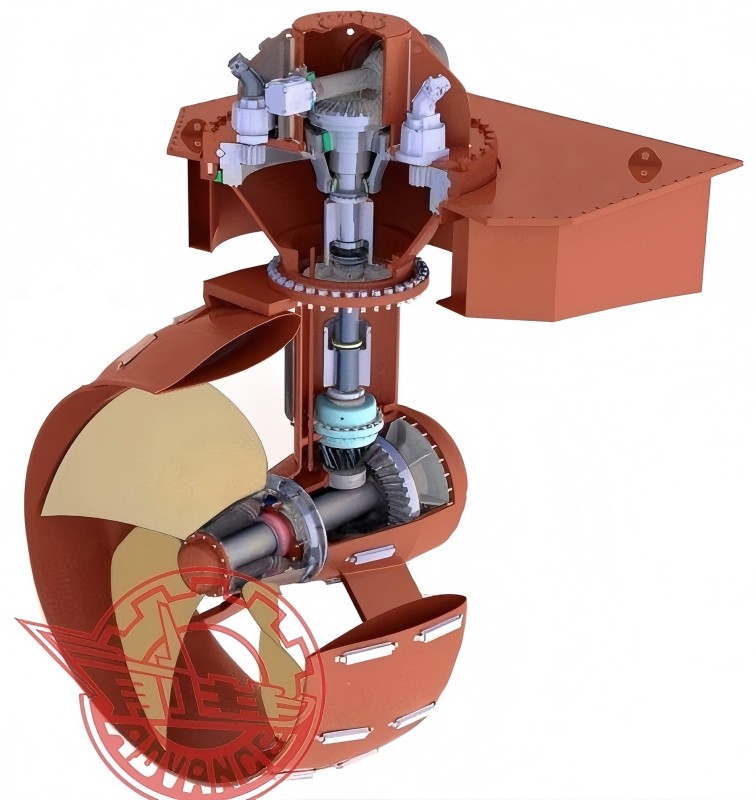 Der einstellbare Propeller der NCP -Serie Lateral Thruster - Getriebe hat die folgenden Funktionen: